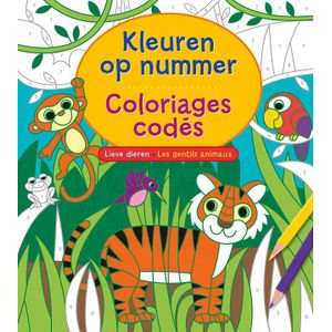 Kleuren op nummer - Lieve dieren