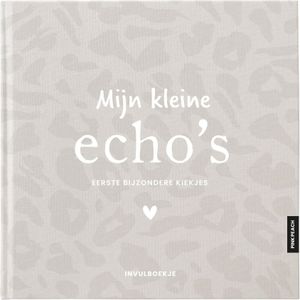 Pink Peach Mijn Echo's invulboekje - Linnen leopard
