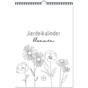 Krúskes Verjaardagskalender - Blommen - Friestalig