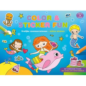 Color & Sticker Fun �– Vrolijke zeemeerminnen