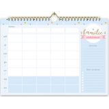 Fyllbooks - Familieplanner - Familiekalender Universeel en Ongedateerd - A4 Formaat - Kleurrijk