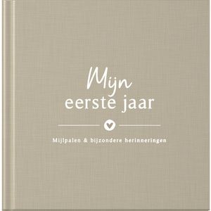 Fyllbooks Babyboek Mijn eerste jaar - Linnen Taupe