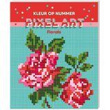 Pixel Art kleuren op nummer - Florals