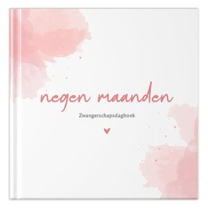 Fyllbooks Mijn 9 maanden dagboek - Watercolour Roze