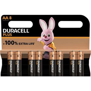 Duracell Alkaline Plus AA Batterijen - 8 stuks
