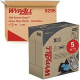 Poetsdoek WypAll X80 Powerclean 426x212mm 80vel pop-up blauw 8295