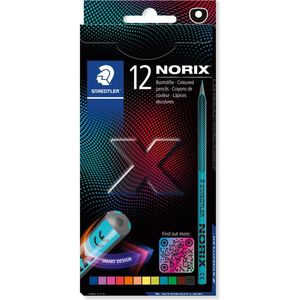Kleurpotlood staedtler norix set 12 kleuren | 10 stuks