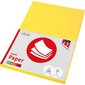 Kopieerpapier quantore col-50 a4 160gr geel | 10 stuks