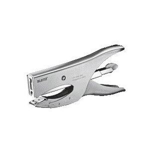 Niettang leitz achterlaadmodel p3 40vel zilver bl | 6 stuks