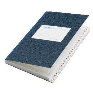 Register djois 165x105mm lijn 192blz alfabet bl | 5 stuks