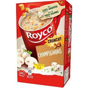 Soep royco crunchy champignons 20 zakjes | Doos a 20 zak