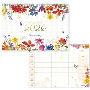 Familieplanner 26 Marjolein Bastin bloemen 1maand/1pagina