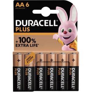 Batterij duracell plus aa 6st | 10 stuks