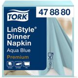 Dinerservet tork linstyle premium 50 vel aquablauw | 240 stuks