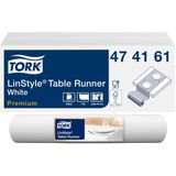 Tafelloper Tork LinStyle® duurzaam 1laags 120x40cm wit 474161 - 4 stuks