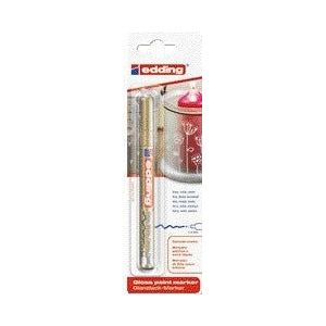 Viltstift edding 751 lak rond 1-2mm blist1 goud | 10 stuks