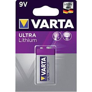 Batterij varta 9v lithium professional | Blister a 1 stuk | 10 stuks