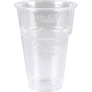 bierglas PP Proppy 78mm 200cc/250cc helder 50 stuks