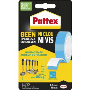 Plakband pattex super montage 20kg dz binnen | 12 stuks