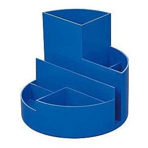 Pennenkoker maul roundbox recycled 6 vaks blauw | 1 stuk