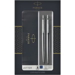 Balpen en vulpotlood parker jotter ct m rvs | 5 stuks