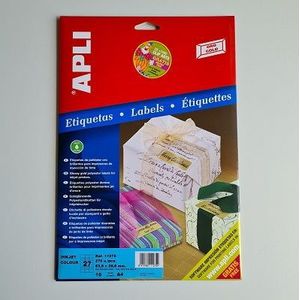 Apli gold inkjet  labels 63.5x29.6mm