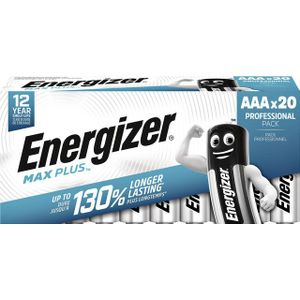 Energizer Max Plus - AAA Batterij - 20 stuks