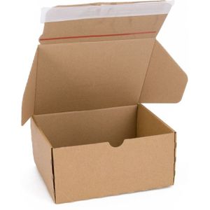 Postdoosjes 140 x 101 x 43 mm bruin | 20 stuks