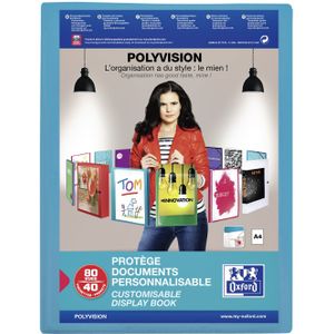 Showalbum oxford polyvision a4 40tas pp blauw | 12 stuks