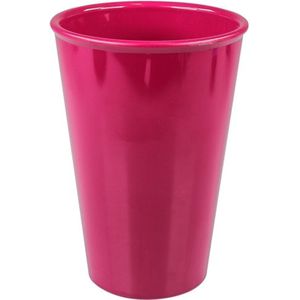 Ornamin - | Beker | SAN | reusable | onbreekbaar | 400ml | braamrood | 10 stuks