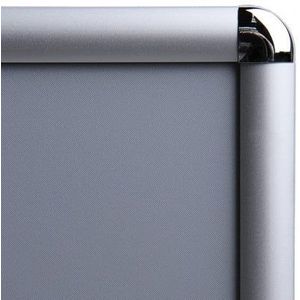 Kliklijst 21x30cm ALU 25mm A4 Ronde hoek
