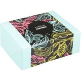 Gebaksdoos | Happiness | karton | 12x9.5x4.5cm | lichtblauw | 50 stuks