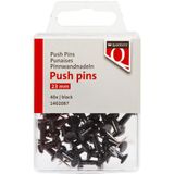 Quantore - Push pins zwart 40 stuks | 10 stuks