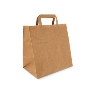 Papieren tassen Middel kraft 26+17x27cm BIO