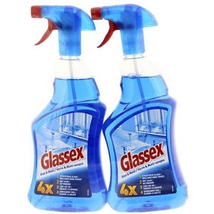 Glassex - Glas en Multi - Glasreiniger - Transparant - 0.75 Liter
