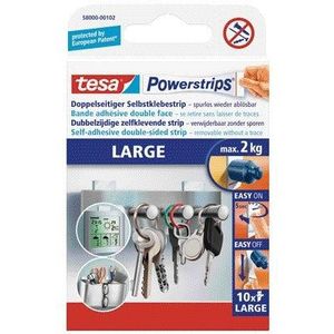 Kleefstrips tesa Powerstrips® LARGE dubbelzijdig 2kg 10 stuks