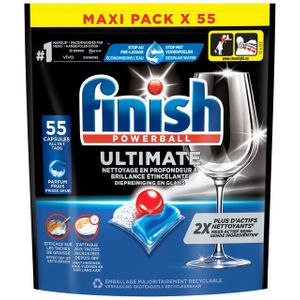 Finish Ultimate All in One Regular Vaatwastabletten - 55 Capsules