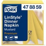 Dinnerservetten Tork LinStyle® 1/4-vouw 1-laags 50st mosterdgeel 478882s-s384 stuks