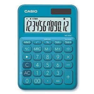 Rekenmachine casio ms-20uc blauw | 1 stuk