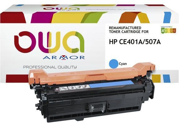 Tonercartridge owa hp ce401a blauw