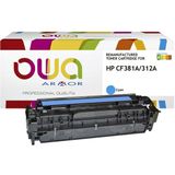 Tonercartridge owa hp cf381a blauw