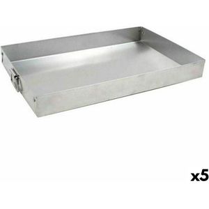 Vierkante mal VR Zilverkleurig Aluminium 30 x 19 x 3,5 cm (5 Stuks)