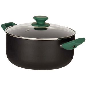 Kookpot Zwart Groen Ø 24 cm Aluminium (4,5 L)