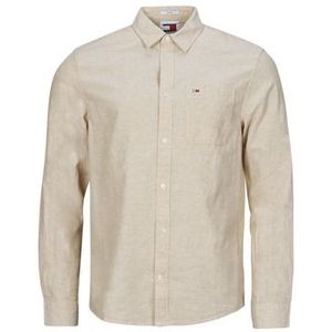 Tommy Jeans  TJM REG LINEN BLEND SHIRT  Overhemd Lange Mouw heren