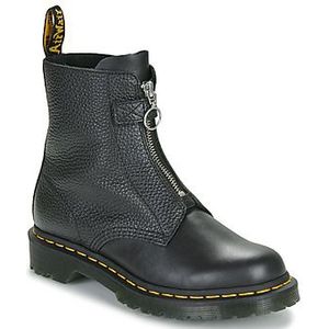 Dr. Martens  1460 FRONT ZIP BLACK WANAMA  Laarzen dames