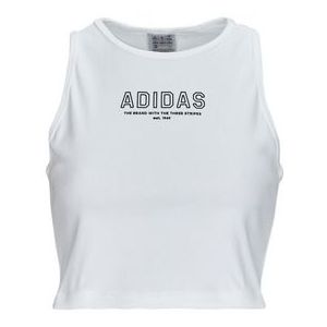 adidas  Crop Top WHITE  T-shirt dames