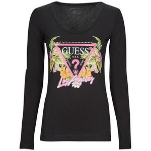 Guess  LS SN TRIANGLE FLOWERS TEE  T-Shirt Lange Mouw dames