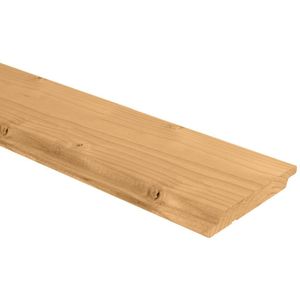 Platowood Channelsiding Thermisch Gemodificeerd Vuren 1.8x14x330cm Glad geschaafd