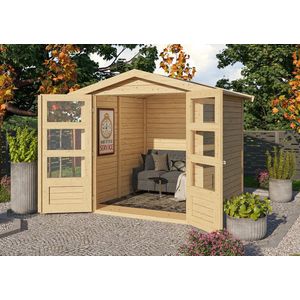 Tuinhuis Amberg 2 Karibu 186x186x210cm Wanddikte 19mm