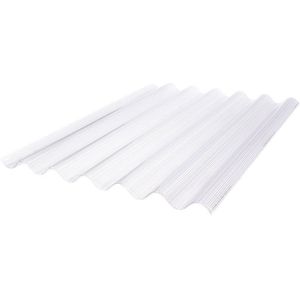 Golfplaat Polycarbonaat 110x305cm Driewandige dakplaat helder doorschijnend
